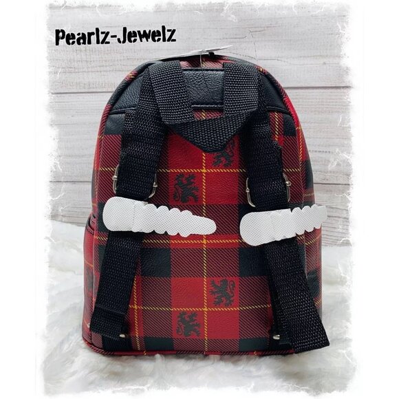 Loungefly Harry Potter Gryffindor Red Plaid Mini Backpack Brand New w Tags main image 5